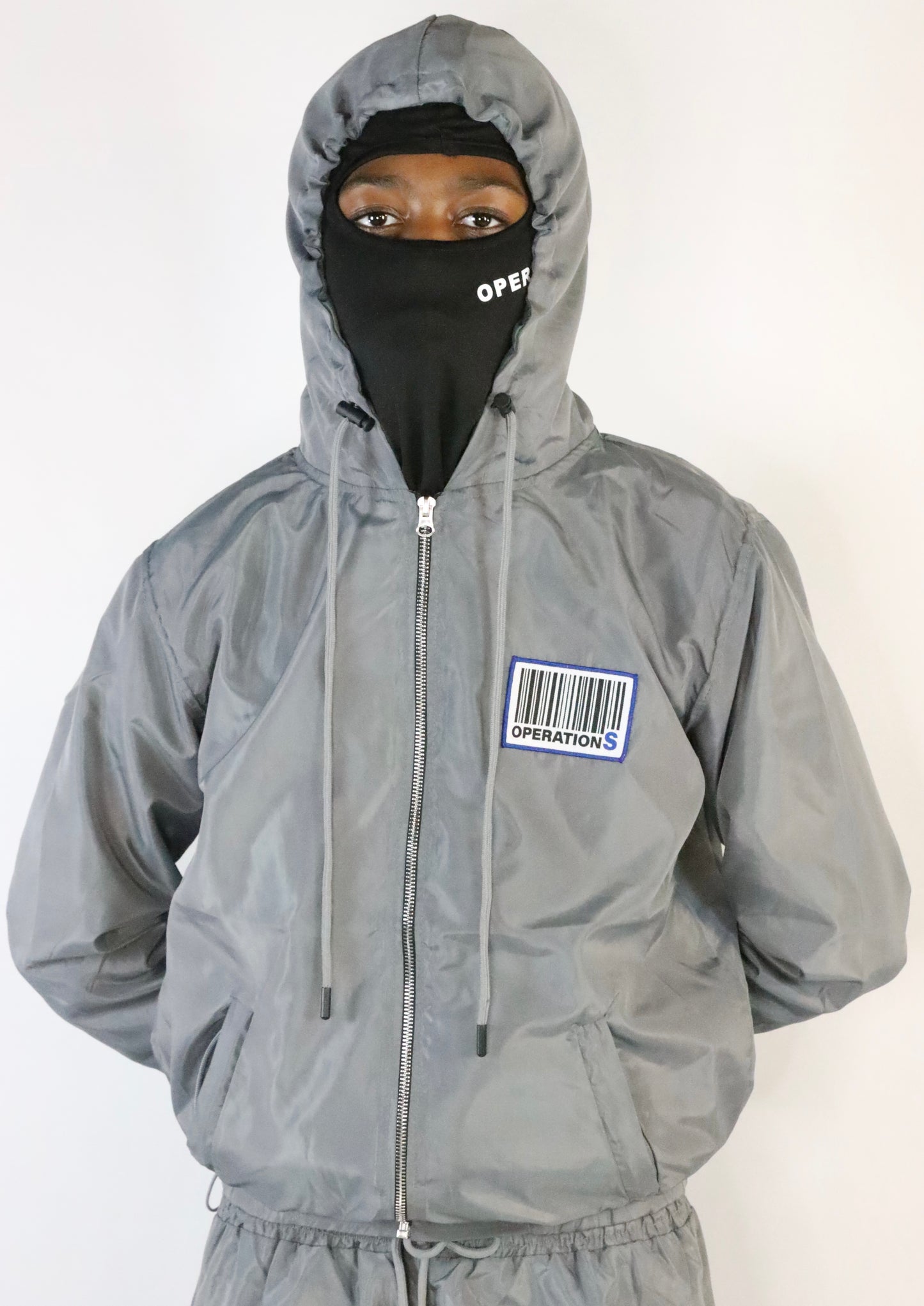 O-S GREY WINDBREAKER TRACKSUIT