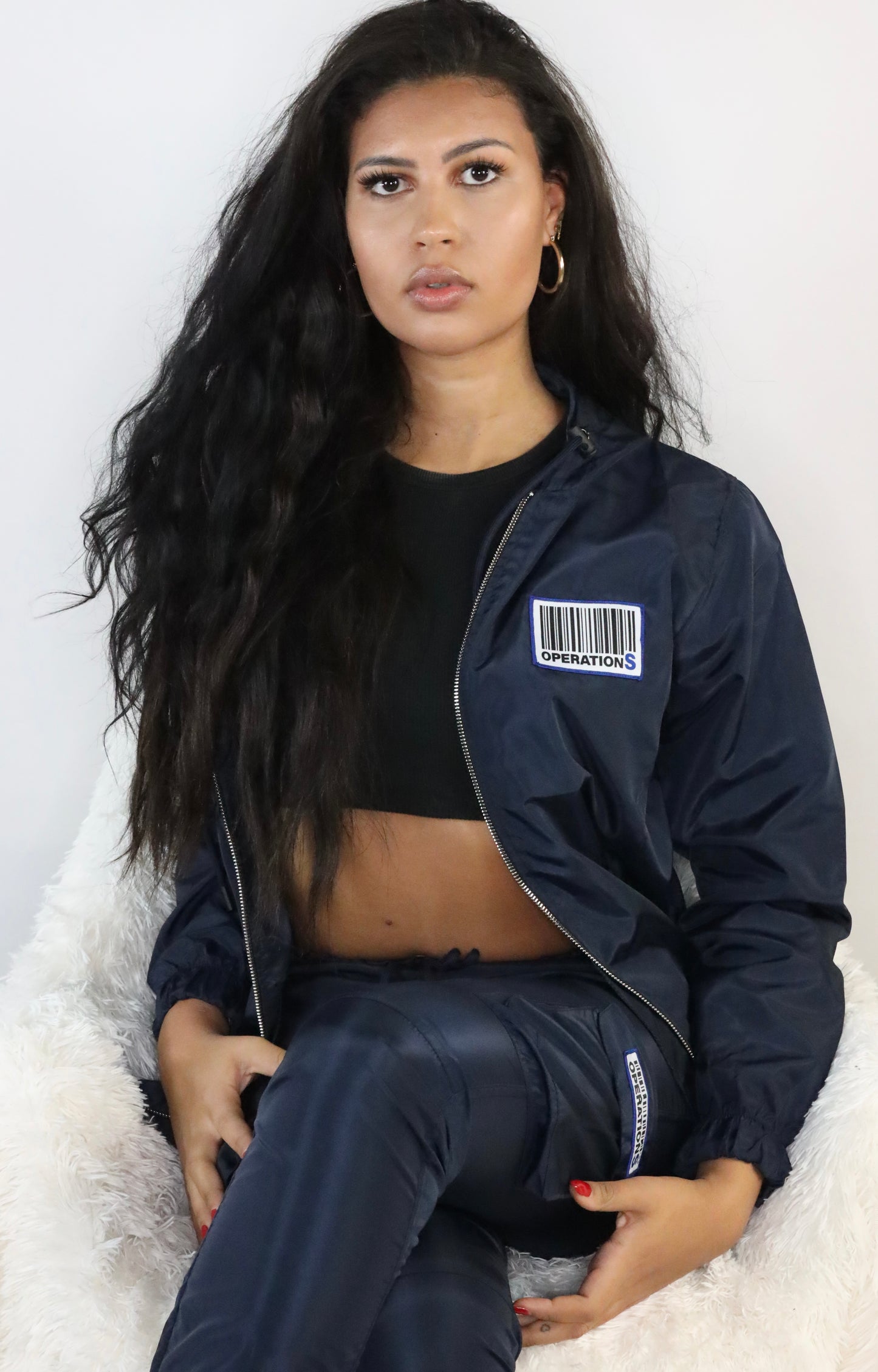 O-S NAVY WINDBREAKER TRACKSUIT