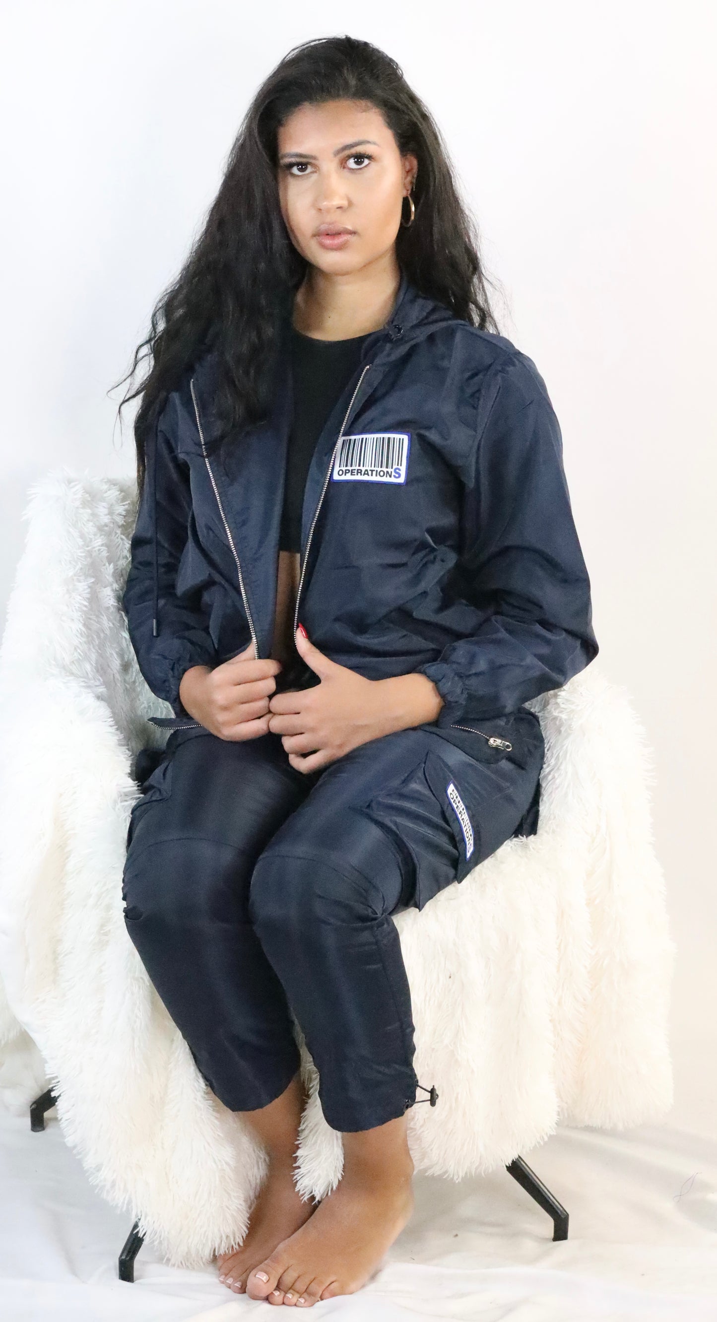 O-S NAVY WINDBREAKER TRACKSUIT