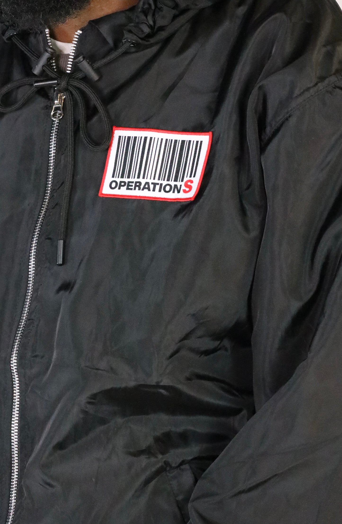 O-S BLACK WINDBREAKER TRACKSUIT