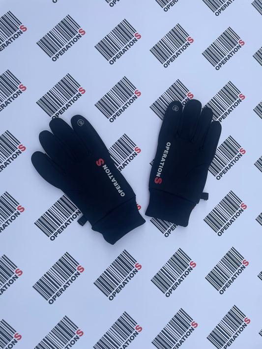 BLACK TOUCH SENSITIVE OG LOGO GLOVES